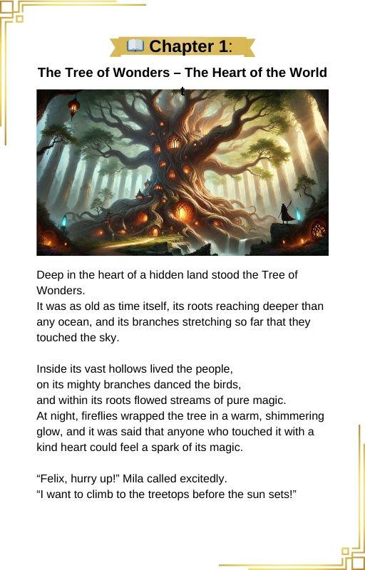 Kids Storybook PDF The Tree of Wonders Illustrated Fantasy Adventure