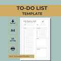 To Do List Printable Minimalist Daily Planner PDF Download