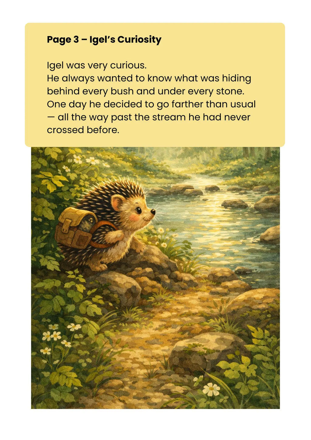 Children’s Book Ages 3–8 Little Hedgehog Igel The Power of Friendship 20 Pages PDF