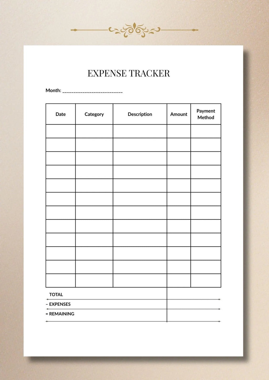 Monthly Budget Planner, Expense Tracker, Money Tracker A4 US Letter