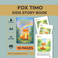 Little Fox Timo Children's Picture Book – Kindness, Emotions Story (Digital Download)